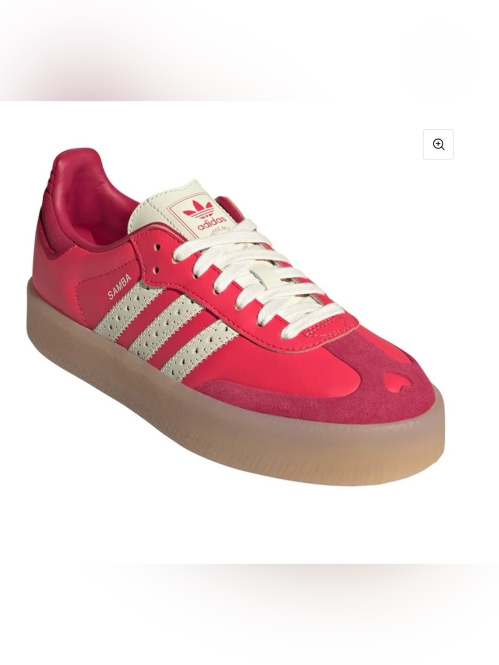 adidas Samba Platform Women’s Sneakers - Hot Pink, Cream & Gum